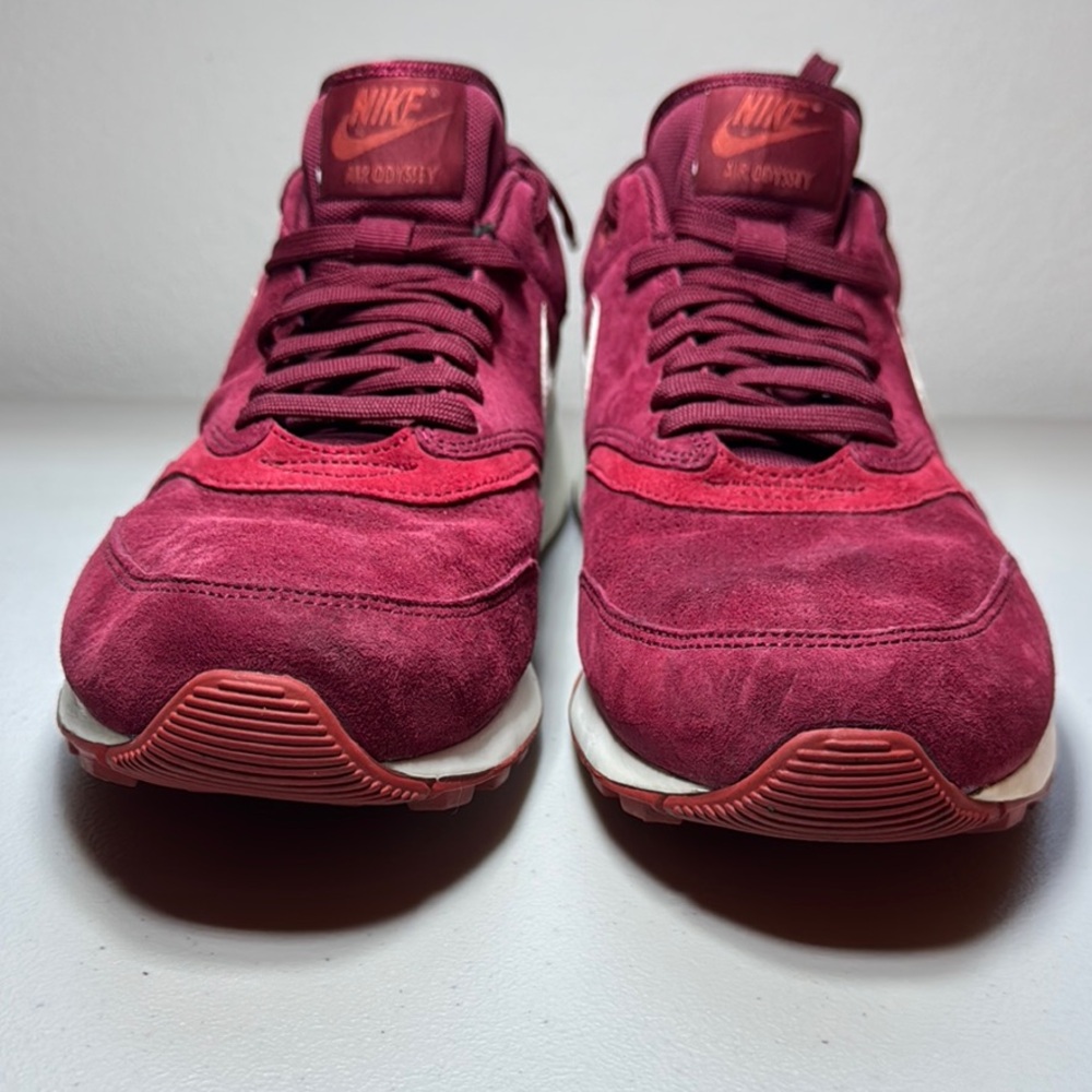 Nike Red Sneakers Suede Upper Textured Sole